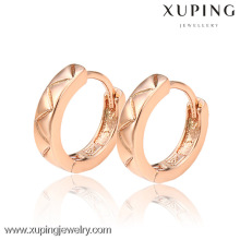 27559 Pendientes de joyería Xuping de último diseño, pendientes de color oro rosa